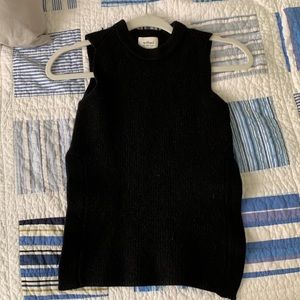 Wilfred knit sculpt wool tank top with side slits